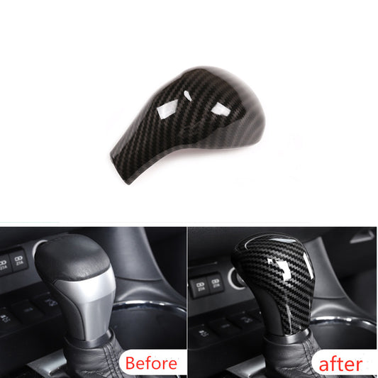 1P Carbon fiber Gear Shift Knob Moulding Cover Trim for Toyota Highlander 15-19