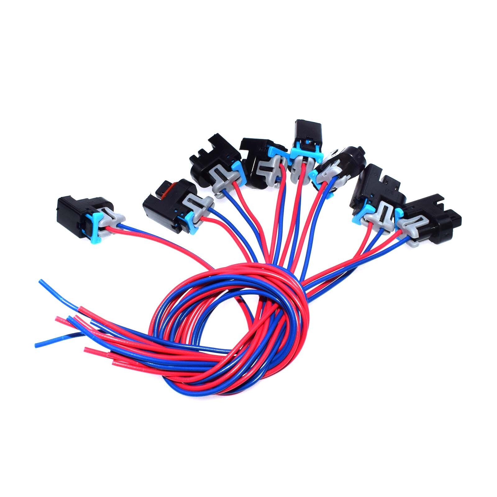 8PCS 2-Way Fuel Injector Connector Wiring Harness Pigtail 1P1575 for GM for Saturn