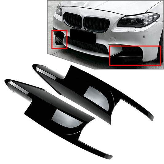 Front Side Corner Splitter Spoiler Black for BMW 5 Series F10 F11 M5 2011-2017
