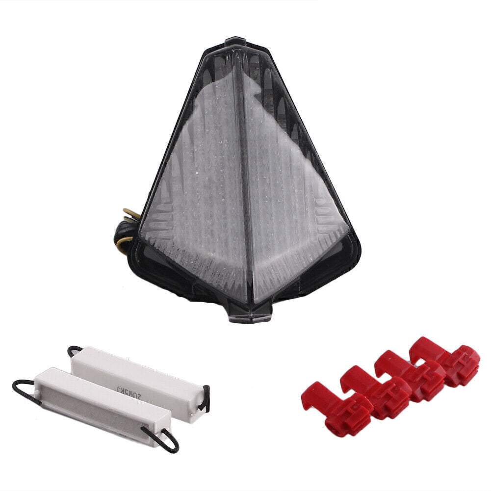LED Tail Light w/ Turning Signal Lamp Smoke Lens Bulbs Fit for YAMAHA R1 2007 2008