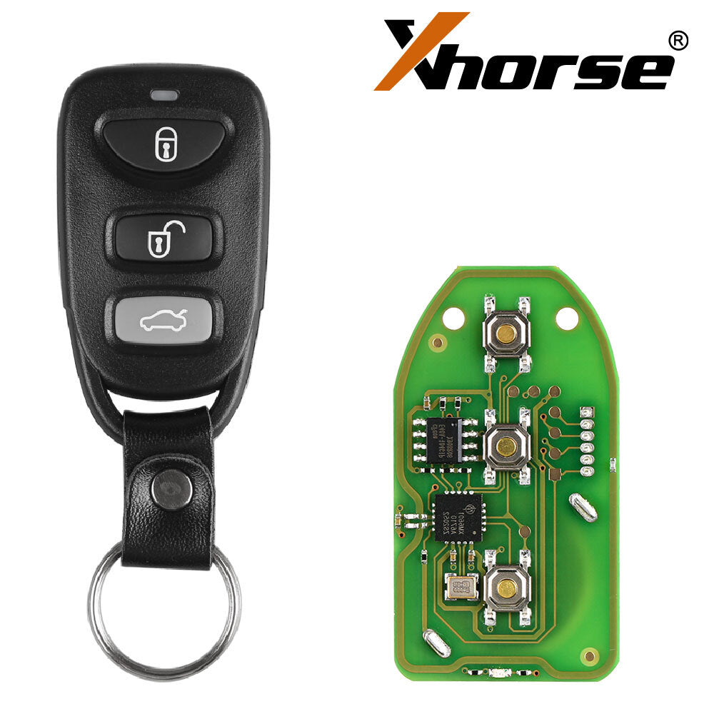 5Pcs¡Á Universal Wire Remote Key for Hyundai Style 3+1 Buttons XKHY01EN