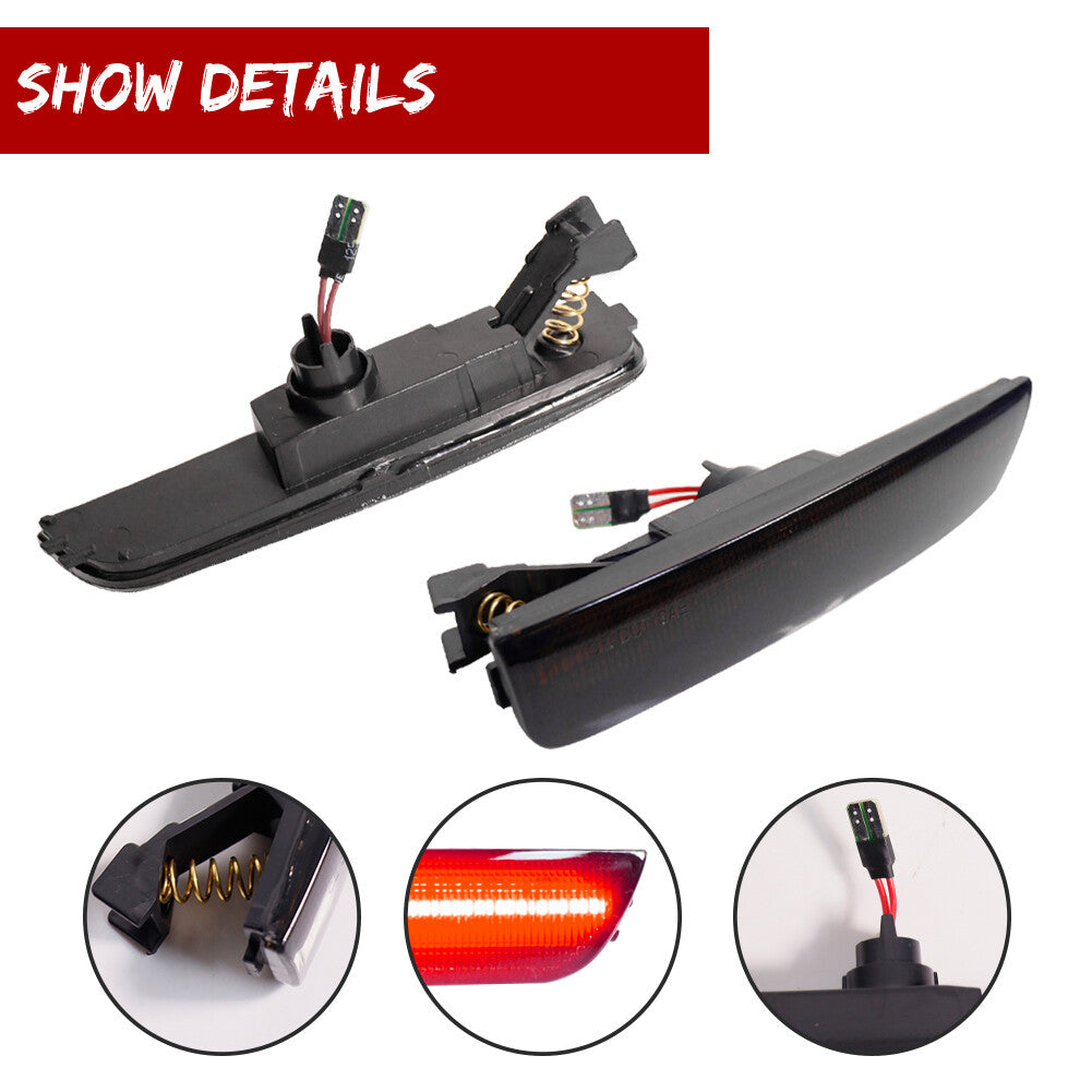 [Plug and Play] Smoked Lens with Red LED Rear Marker Light Suitable for Volkswagen for Passat B5.5 (01-05)