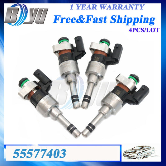 Set of 4pcs New Fuel Injectors For GM 2016-2019 for Chevrolet for Cruze 1.4L 55577403