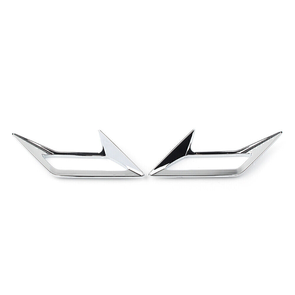 Chrome Front Fender Vent Trim Accent Air Intake Cover Cap Decal for Honda GL1800