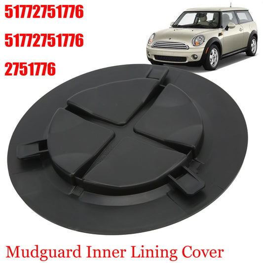 Front wheel mudguards, mudguard liners, bulb covers, and dome covers suitable for BMW for Mini Cooper R55.