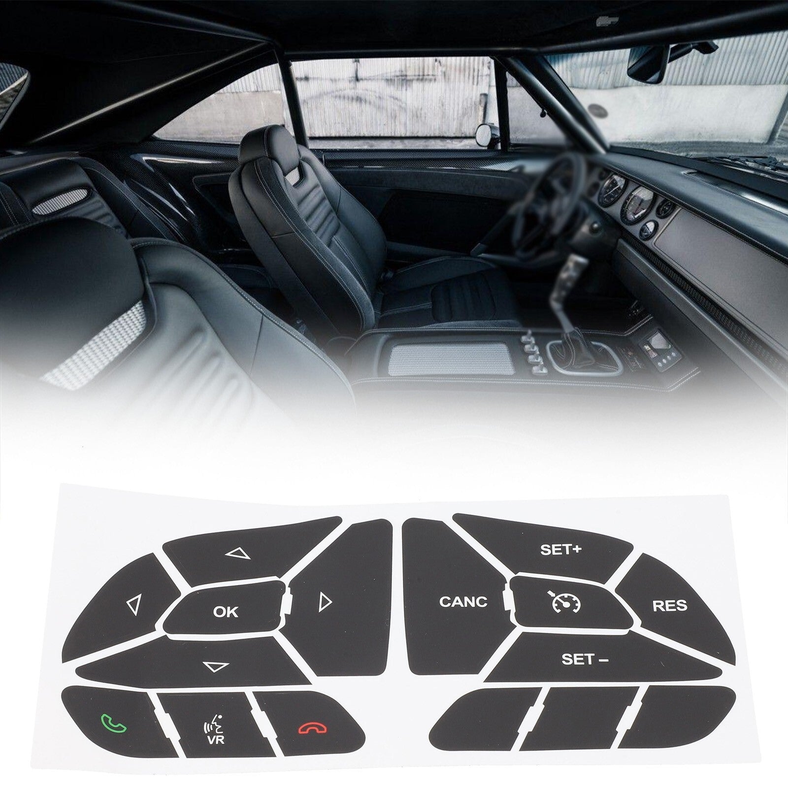 2016-2022 for Dodge Charger Steering Wheel Button Repair Decal/Sticker Sticker