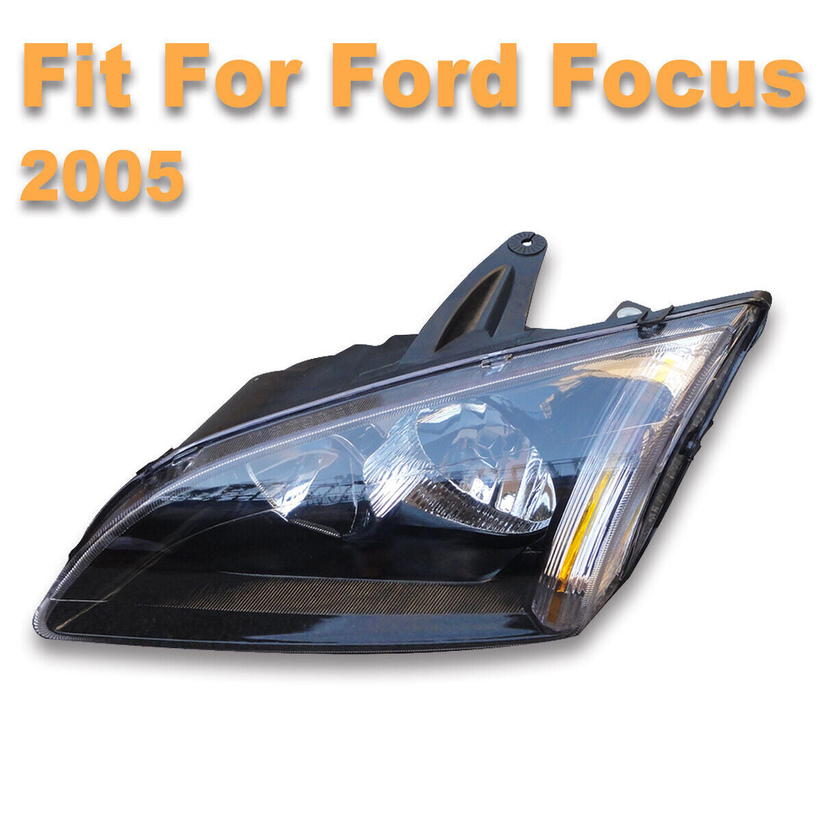 1Pcs Left Driver Side Black Headlight Headlamp Fit for Ford Focus 2005 2006-2008