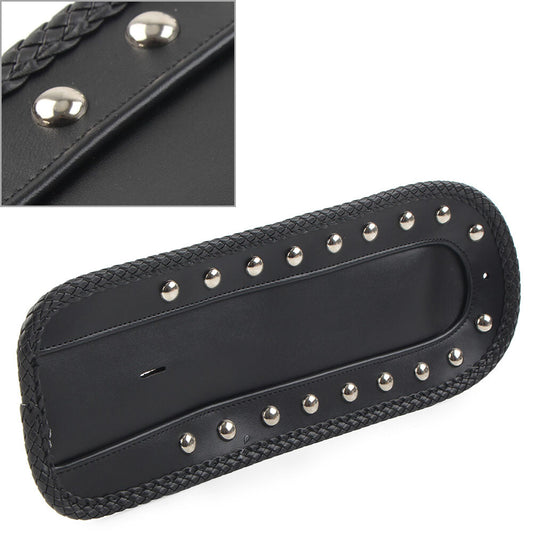 for Harley Sportster XLH 1200 1100 883 PU-Leder Rear Fender Bib Solo for Seat Black