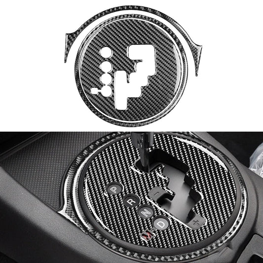 3Pcs Carbon Fiber Interior Gear Shift Cover Trim for Mazda MX-5 Miata 2009-2015