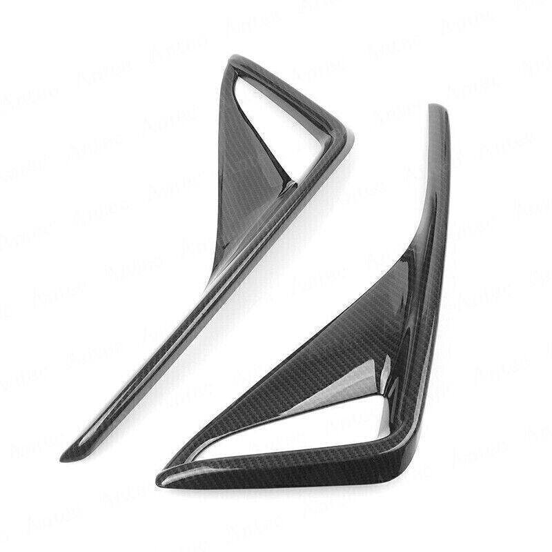 Carbon Fiber Rear Fog Lamp Bumper Light Cover Trims for Toyota C-HR CHR 18-2022