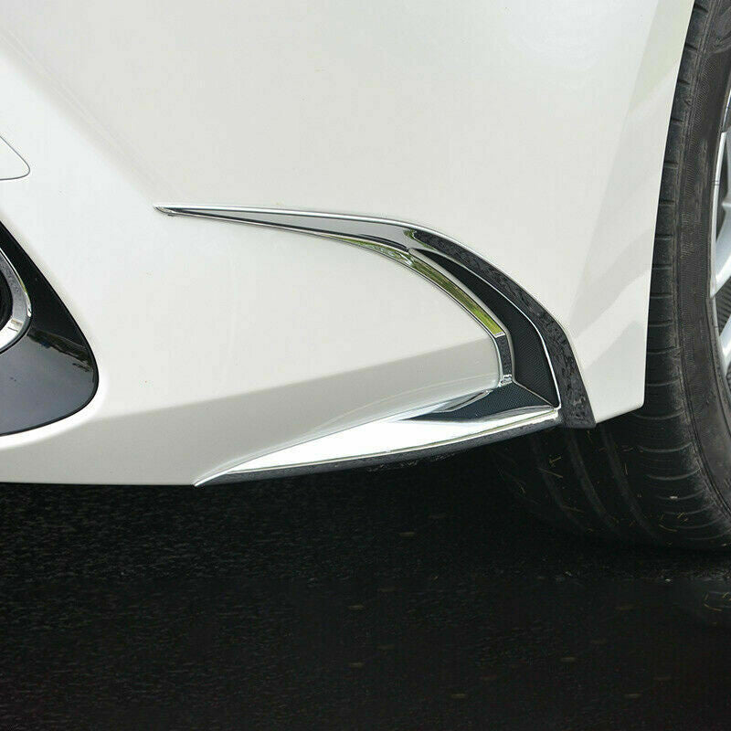 2X for Toyota for Corolla 2019-2023 ABS Chrome Front Fog Lamp Light Frame Strip Trim