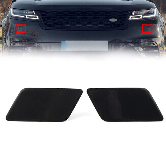 Pair Headlamp Washer Cover Cap for Range Rover Velar 2017+ LR093500
