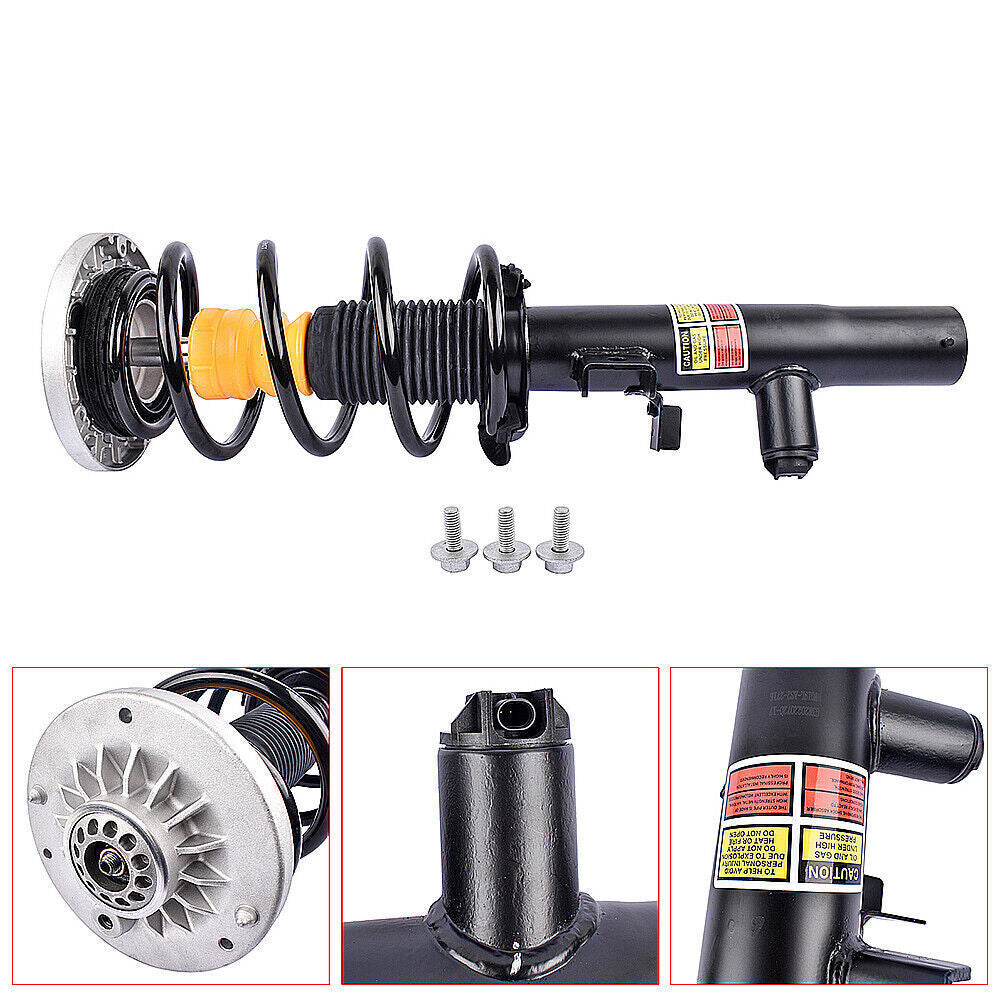 Front Left Shock Coil Spring Strut Assembly EDC Fit for BMW X3 F25 X4 F26 2011-2018