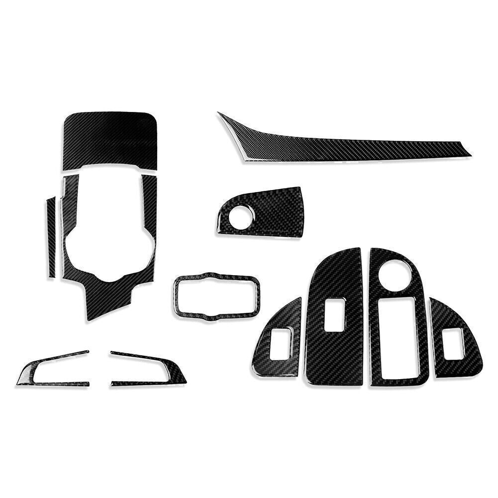 12 Pcs Carbon Fiber Full Set Interior Cover Trim for Alfa Romeo Giulia 2017-2019
