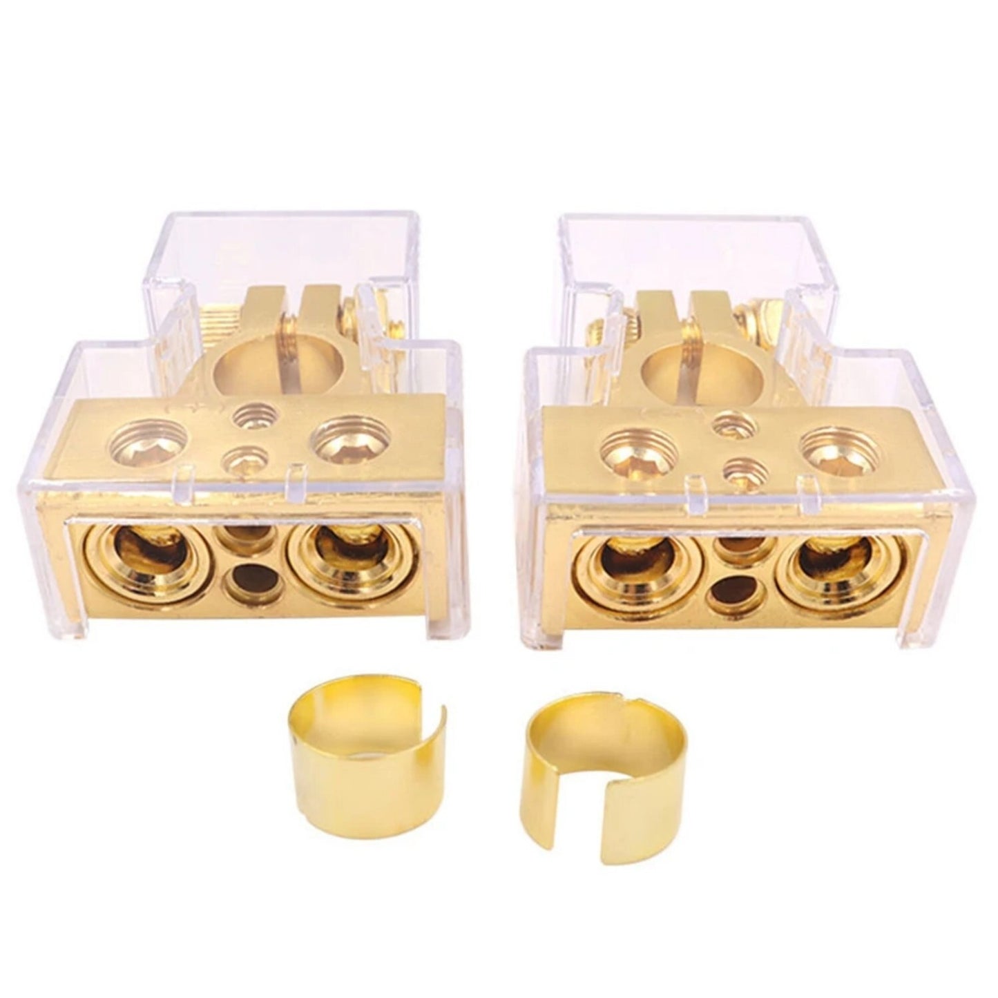 2-Pack Automotive Battery Terminal Connectors, Automotive Battery Head Positive and Negative Plates