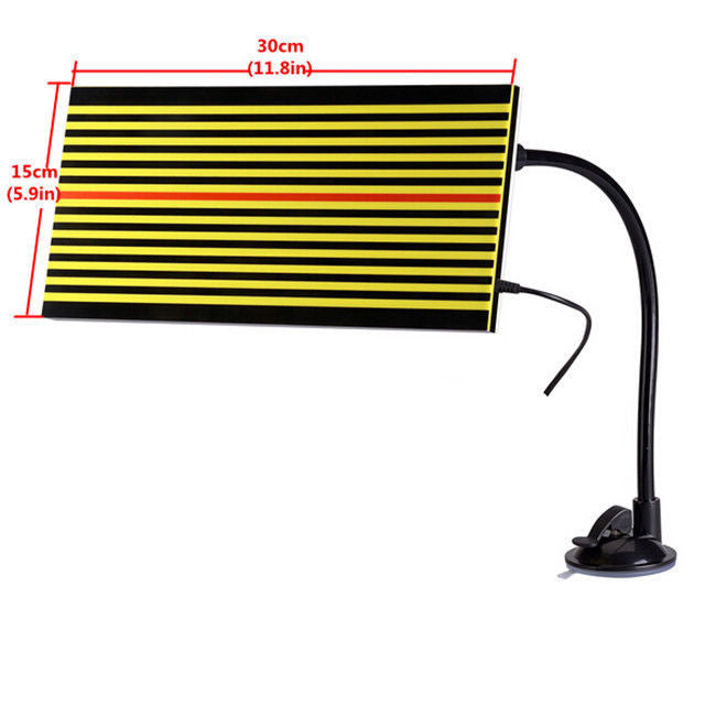 Car Body Black/Yellow Stripe LED Line Board Paintless Dent Reflector Detect Tool
