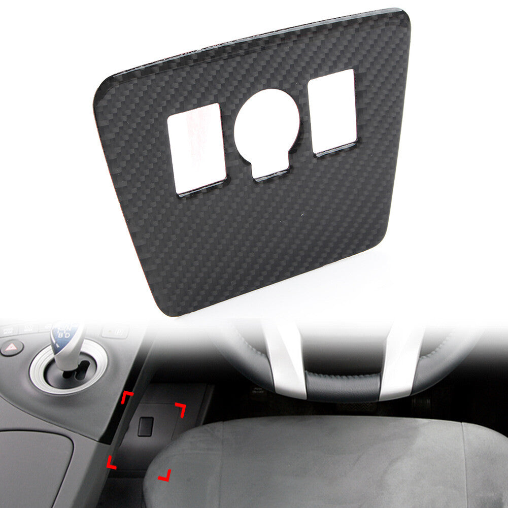 for Toyota Prius 2012-15 Carbon Fiber Black Power Output Button Panel Cover Trim