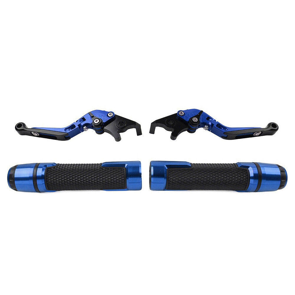 Fold Extendable Brake Clutch Levers Handlebar Grips Sets Fit for Kawasaki ZX10R/RR