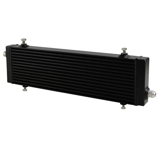 Universal Cross Flow Bar  Plate Oil Cooler Large Core:18.5x5.5x1.58 Black