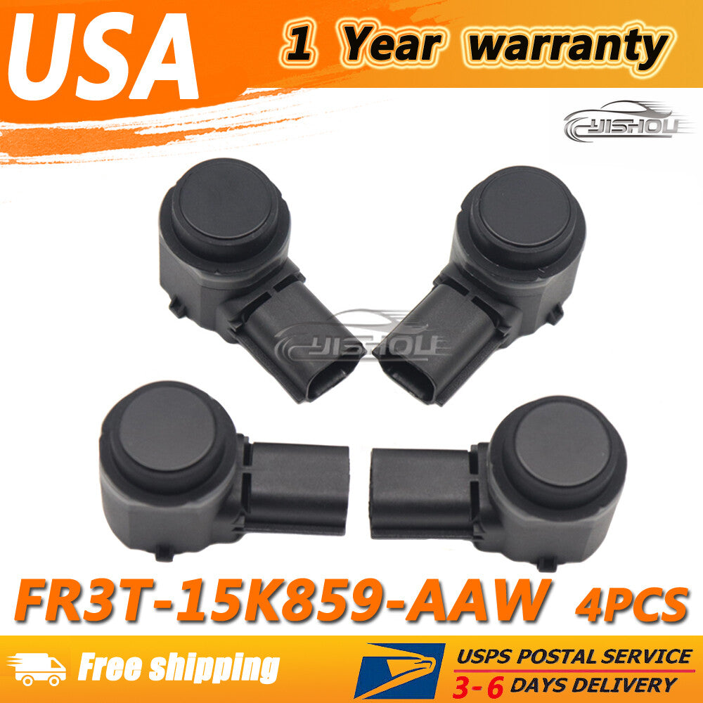4PCS PDC Parking Sensor FR3T-15K859-AAW for Ford Edge for Mustang Expedition for Lincoln