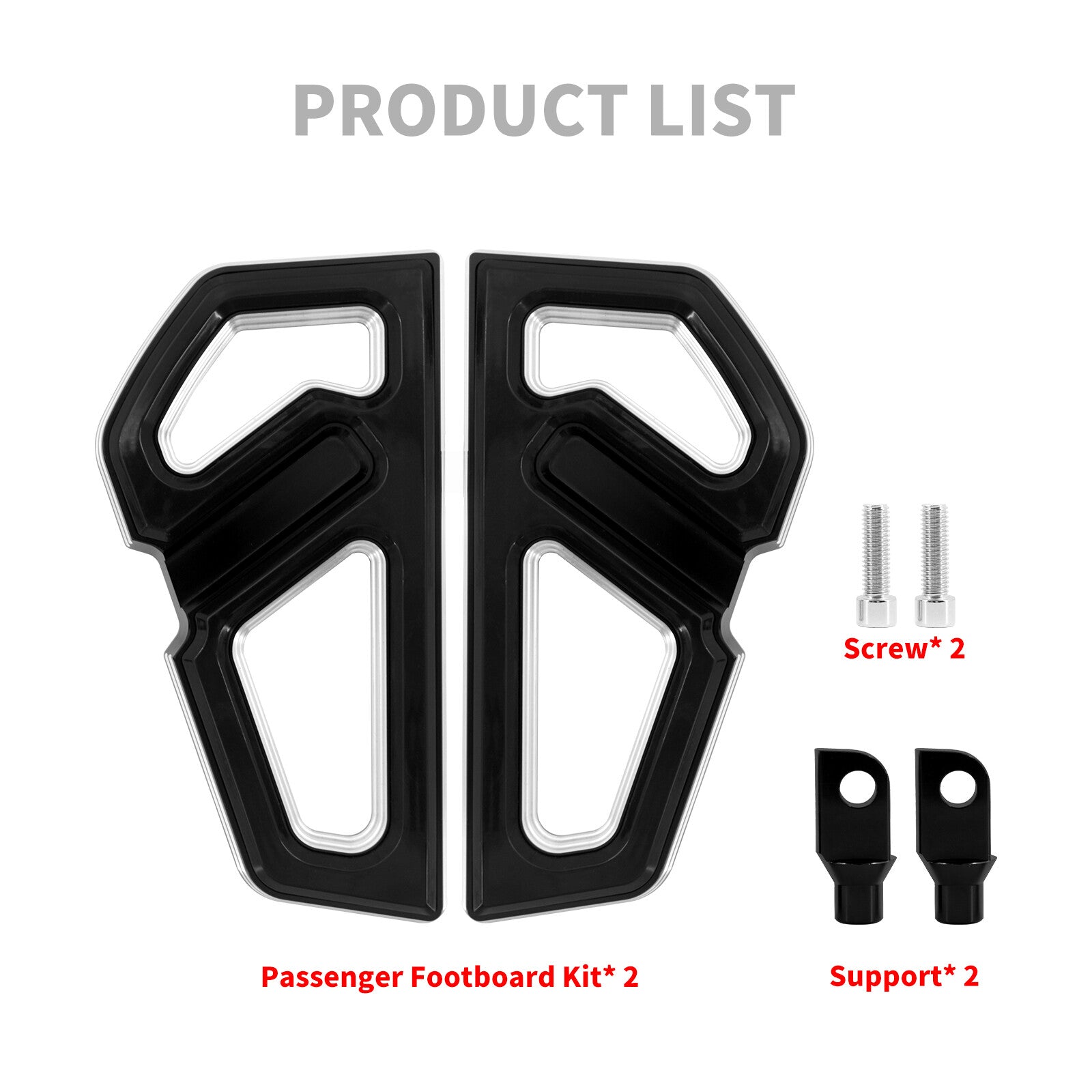 Passenger Empire Footboard Foot Pegs Rests Fit for Harley Touring Dyna Sportster
