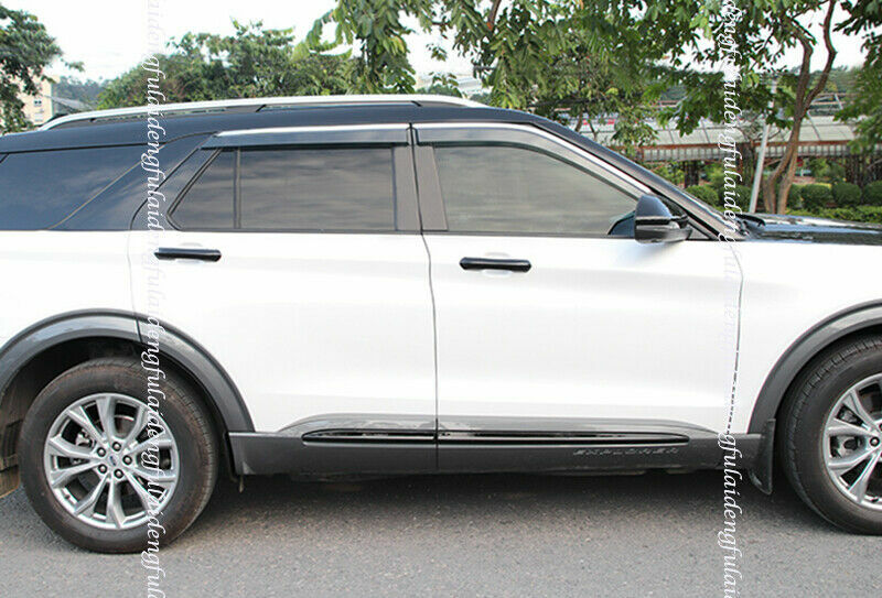 4P for Ford Explorer 2020-2022 Car Window Sun Vent Visor Rain Guards Shield Trim