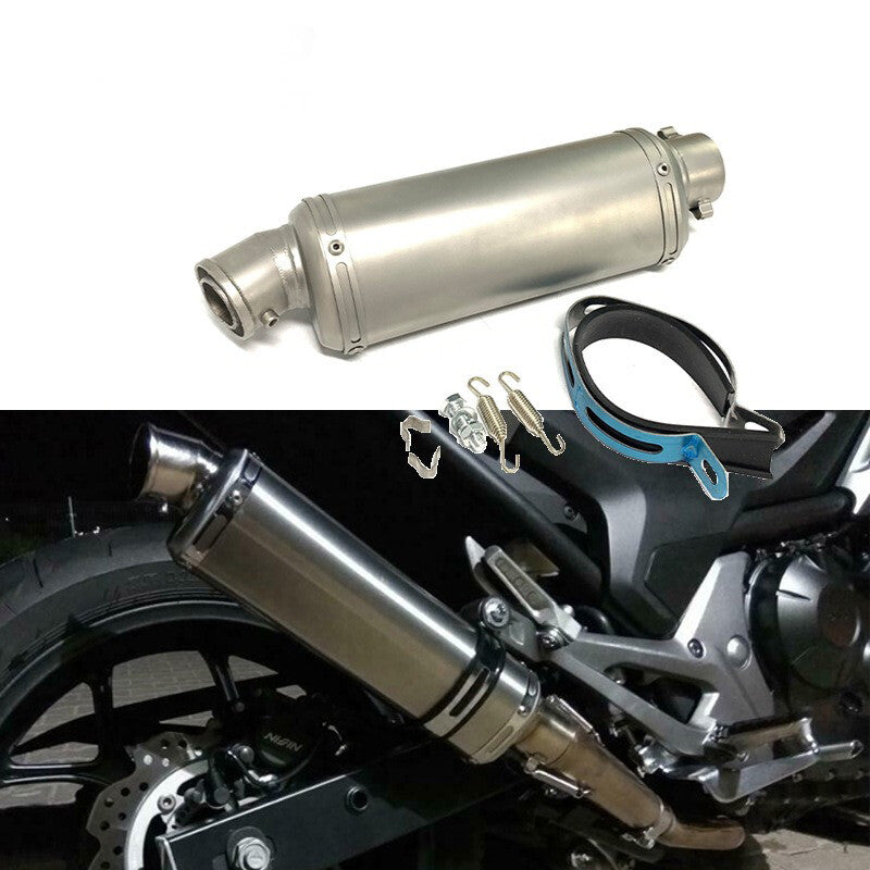 Motorcycle Exhaust Muffler For MT07 ER6N 502C With Silencer Baffles