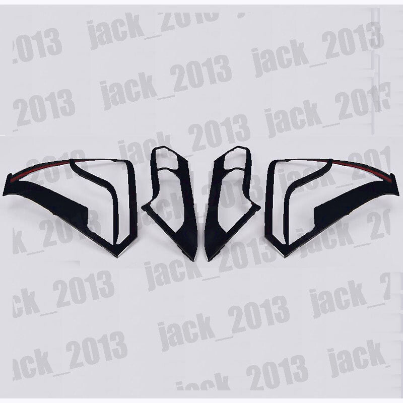 for Honda CR-V CRV 2012-2014 Black Chrome Rear Tail Light Lamp Cover Trim 4pcs