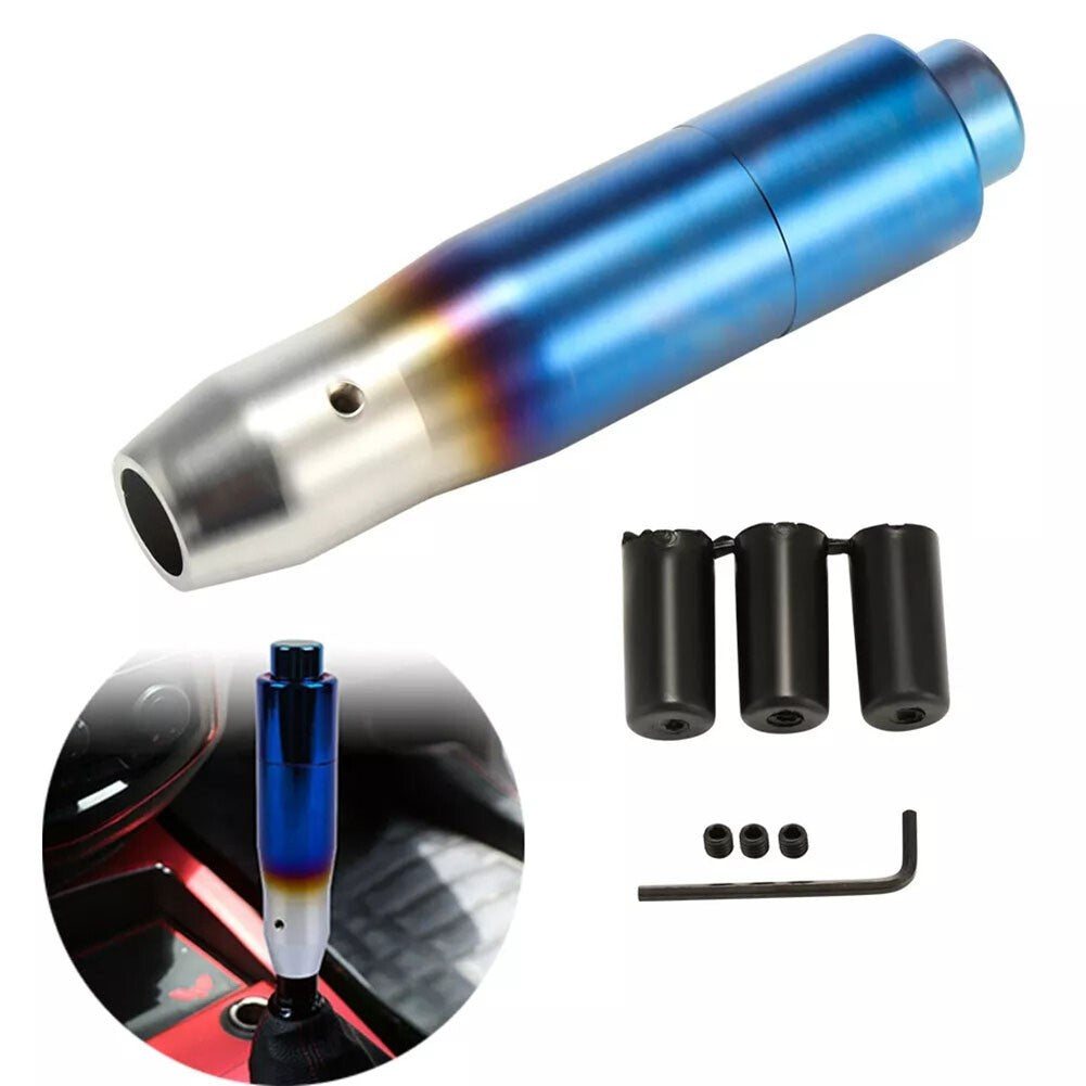 Aluminum Metal Car Automatic Gear Shift Knob Shifter Lever With Button