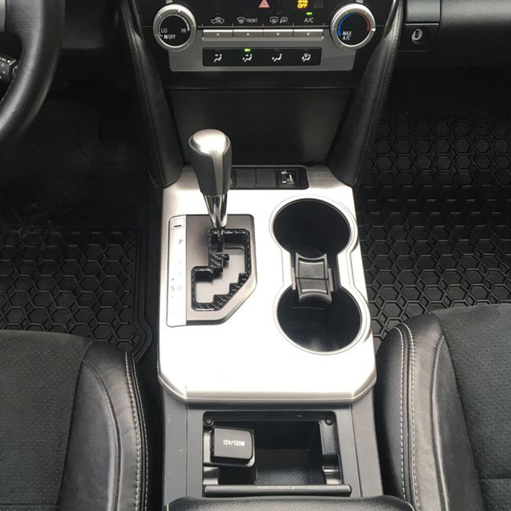 Carbon Fiber Gear Shift Console Control Trim Cover for Toyota for Camry 2012-2014