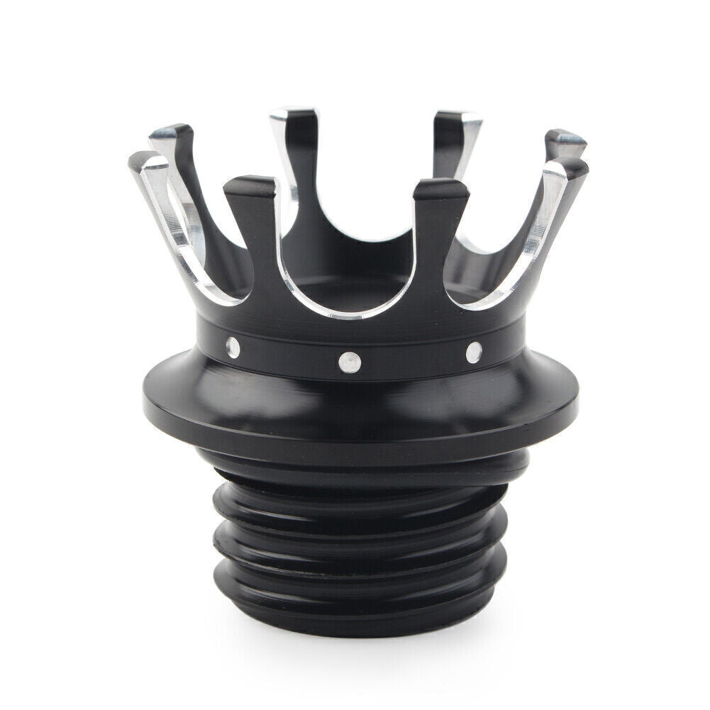 CNC Crown Gas Cap Fuel Tank Cover Right-hand Thread Fit for Harley Sportster Dyna
