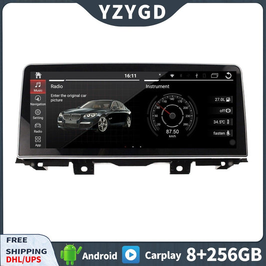 for BMW 5 Series F10 F11 2009-2017 Android CarPlay Car Radio GPS 256GB Screen