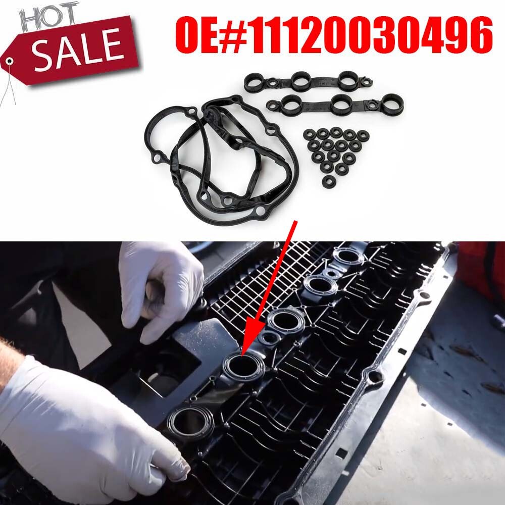 Valve Cover Gasket 15 Bolt Seals/Washers for BMW E39 E46 E53 E60 E83 325i 330i