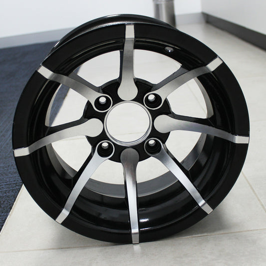 25X10- 12 Rear ALLOY Wheel Rim Four -Quad Dirt Bikes ATV Buggy Off Road Go Kart