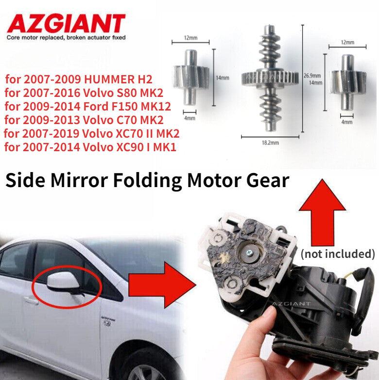 for 2012-2020 for Volvo V40 D2 MK2 / V40CC 2012-2018 Side Mirror Folding Motor Gears