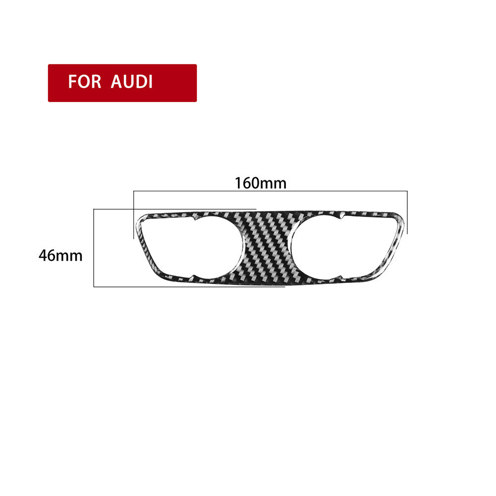 Fit for Audi for A4 B9 2017-2019 Carbon Fiber Rear Reading Light Sticker Cover Trim