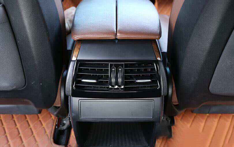 for BMW X5 X6 E70 E71 08-13 ABS Black Back Row Air Outlet Vent Frame Cover Trim