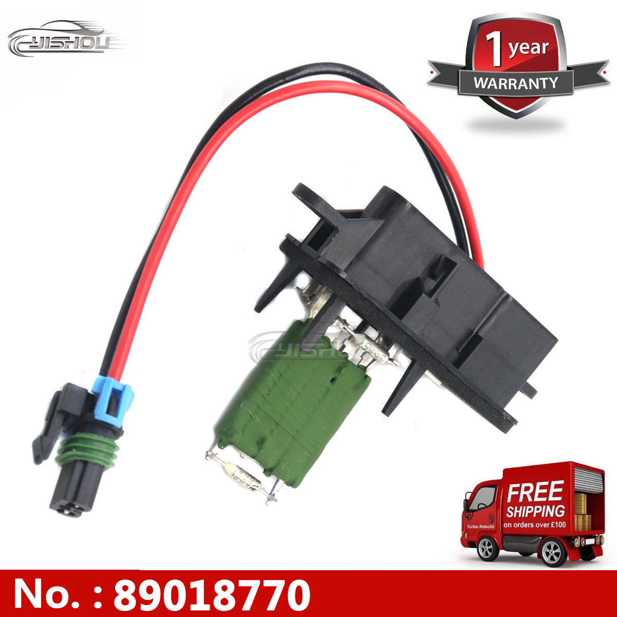 Car heater blower motor resistor suitable for Chevrolet Express 1500 for GMC Savana 2500 89018770