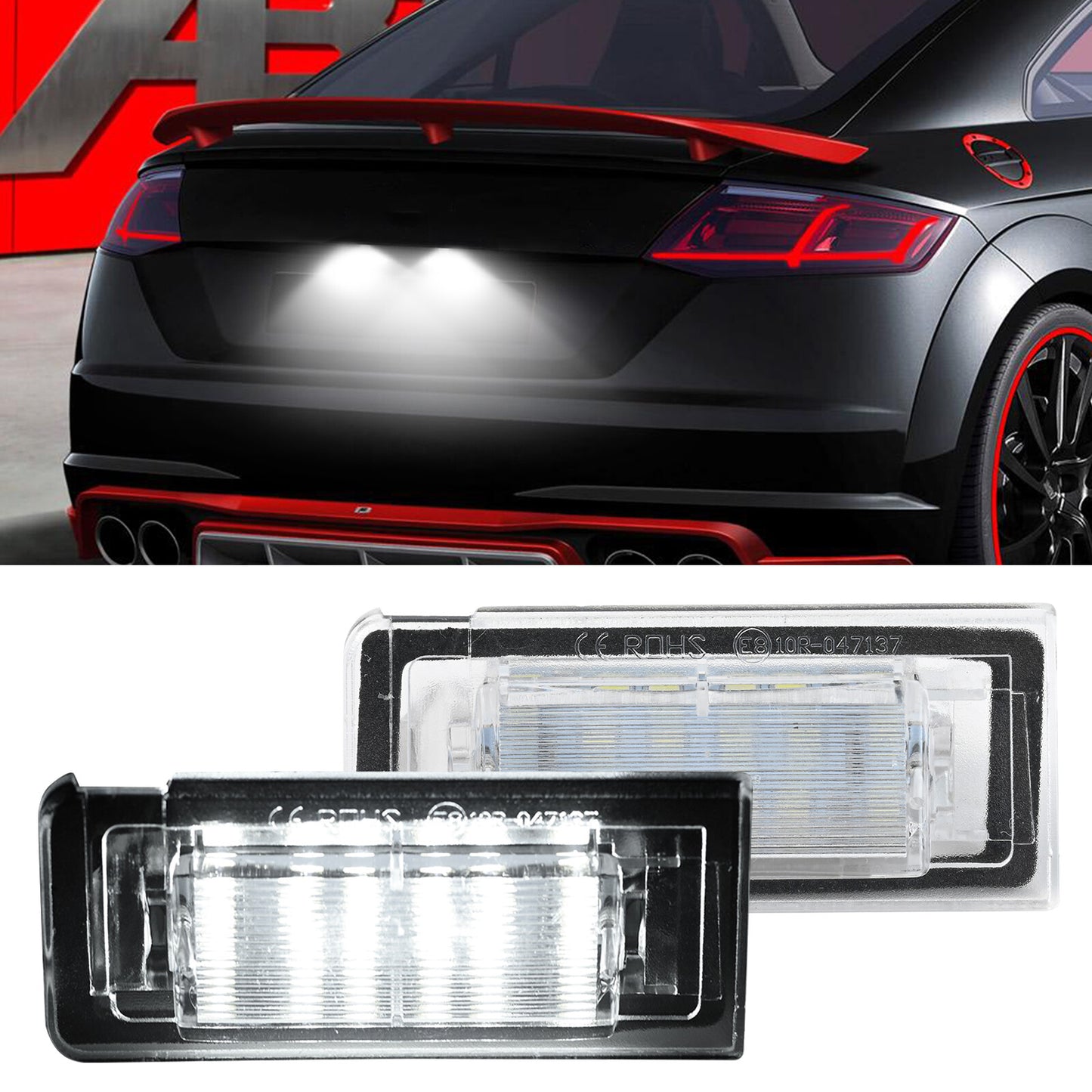 2pcs for Audi TT MK1 8N 1999-2006 LED Number Plate Light Lamps License Bulb NEW