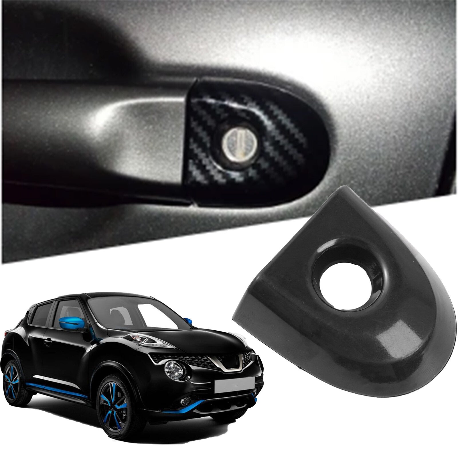 Compatible with for Nissan Micra K13 Front Left Door Handle Keyhole Cover