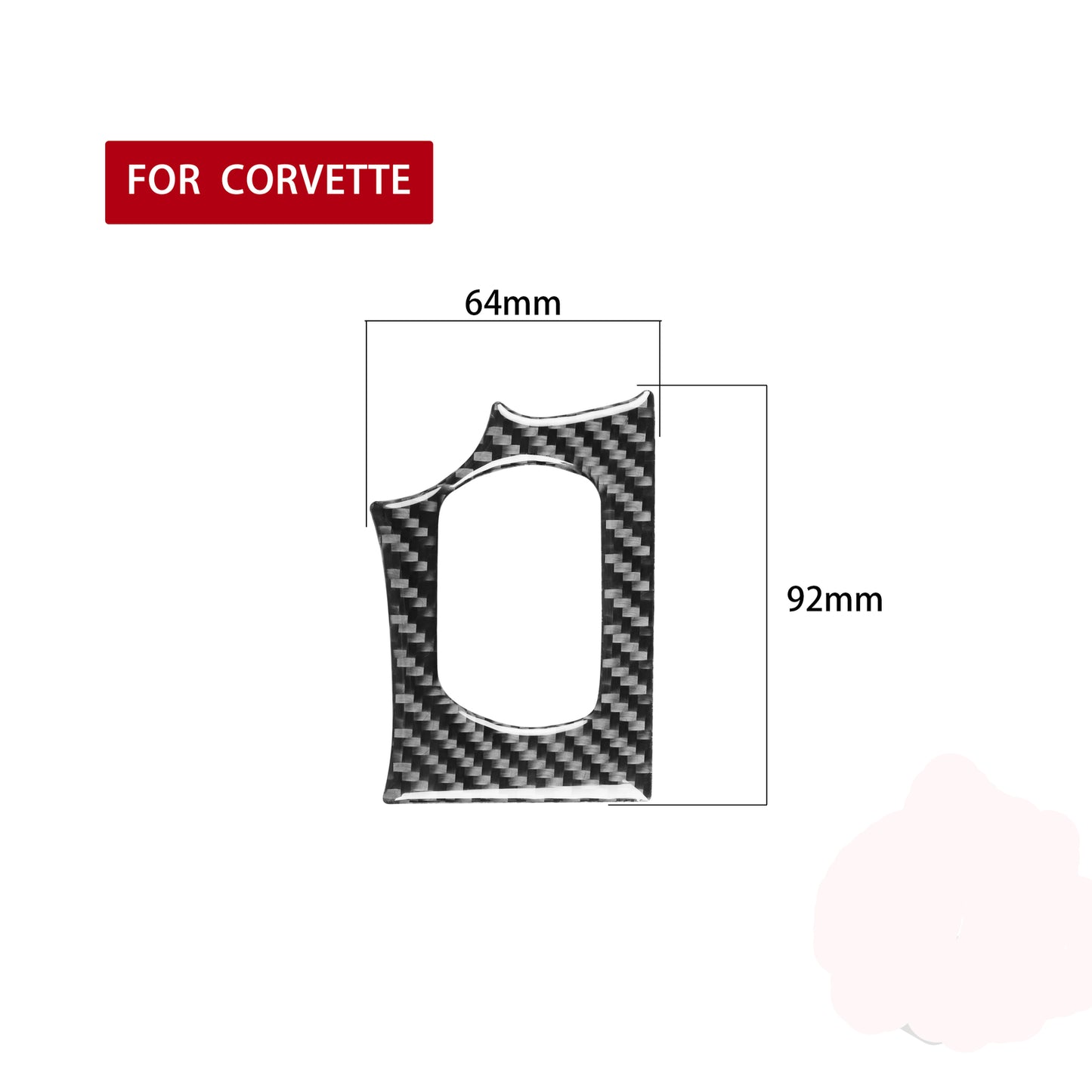 for Chevrolet for Corvette C6 2005-2007 Carbon Fiber Lighter Switch Panel Cover Trim