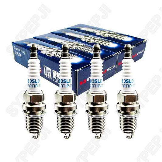 4 spark plugs for Santa Fe, Sonata, Tiburon XG350, Amanti Sedona 27410-37100 - new