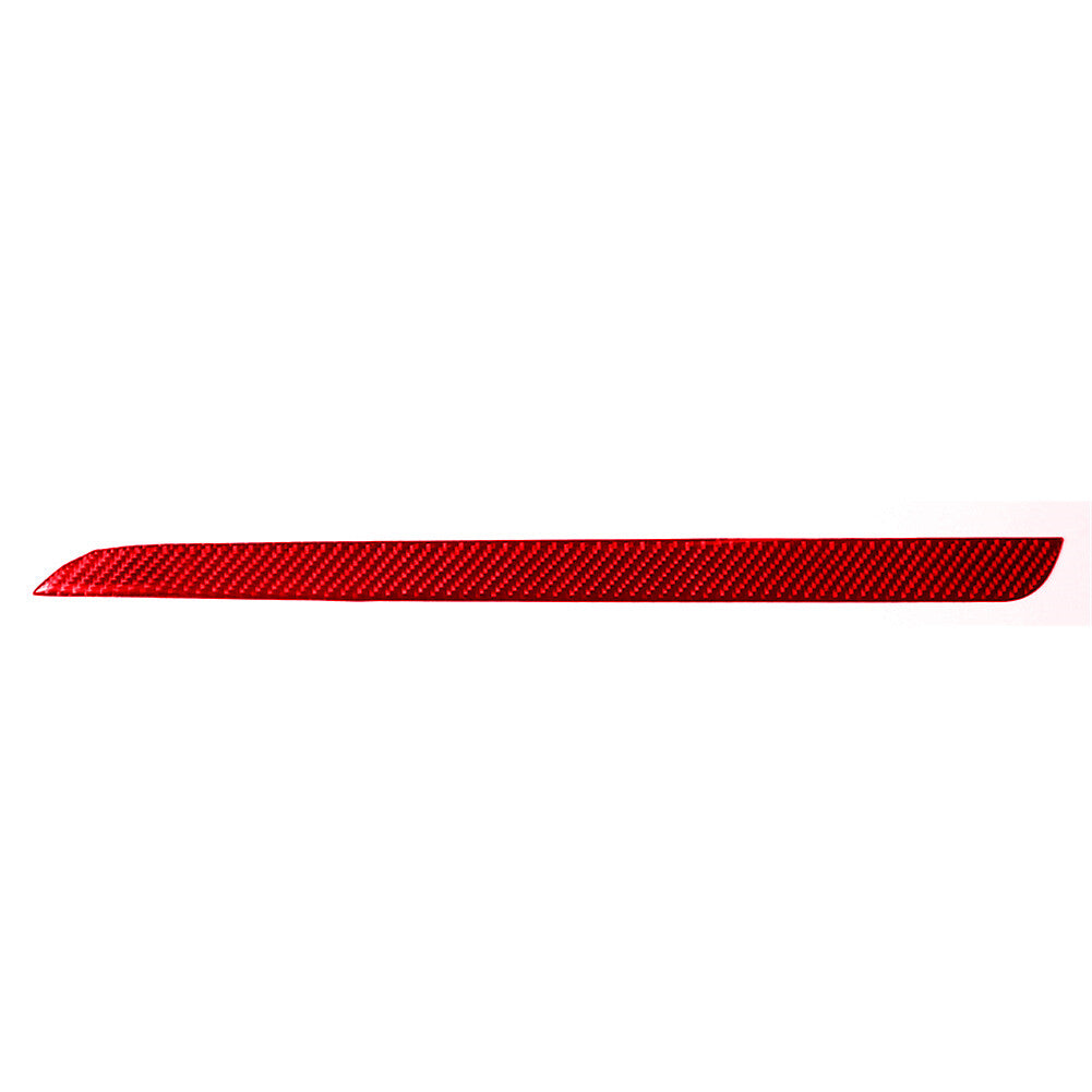 Red Carbon Fiber Central Control Cover Trim Strip for Subaru Forester 2013-2018