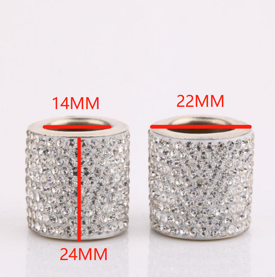 4 pieces of Bling white crystal car for seat headrest decoration ring