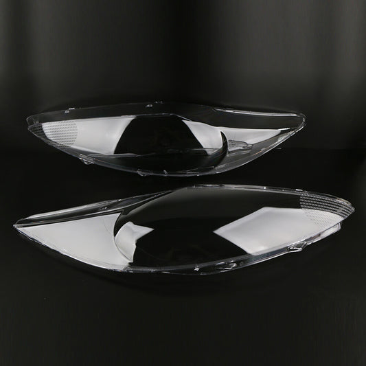 Transparent lens housing protective covers for left and right headlights of for Ford Fiesta 2009-2012