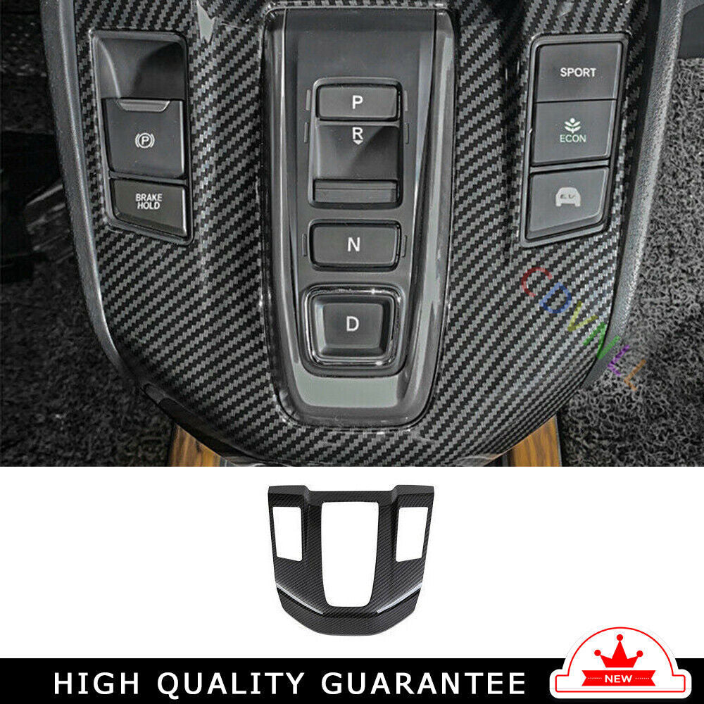 Inner Gear Shift Panel Decoration Cover Trim for Honda CRV 2017-22 Carbon Fiber