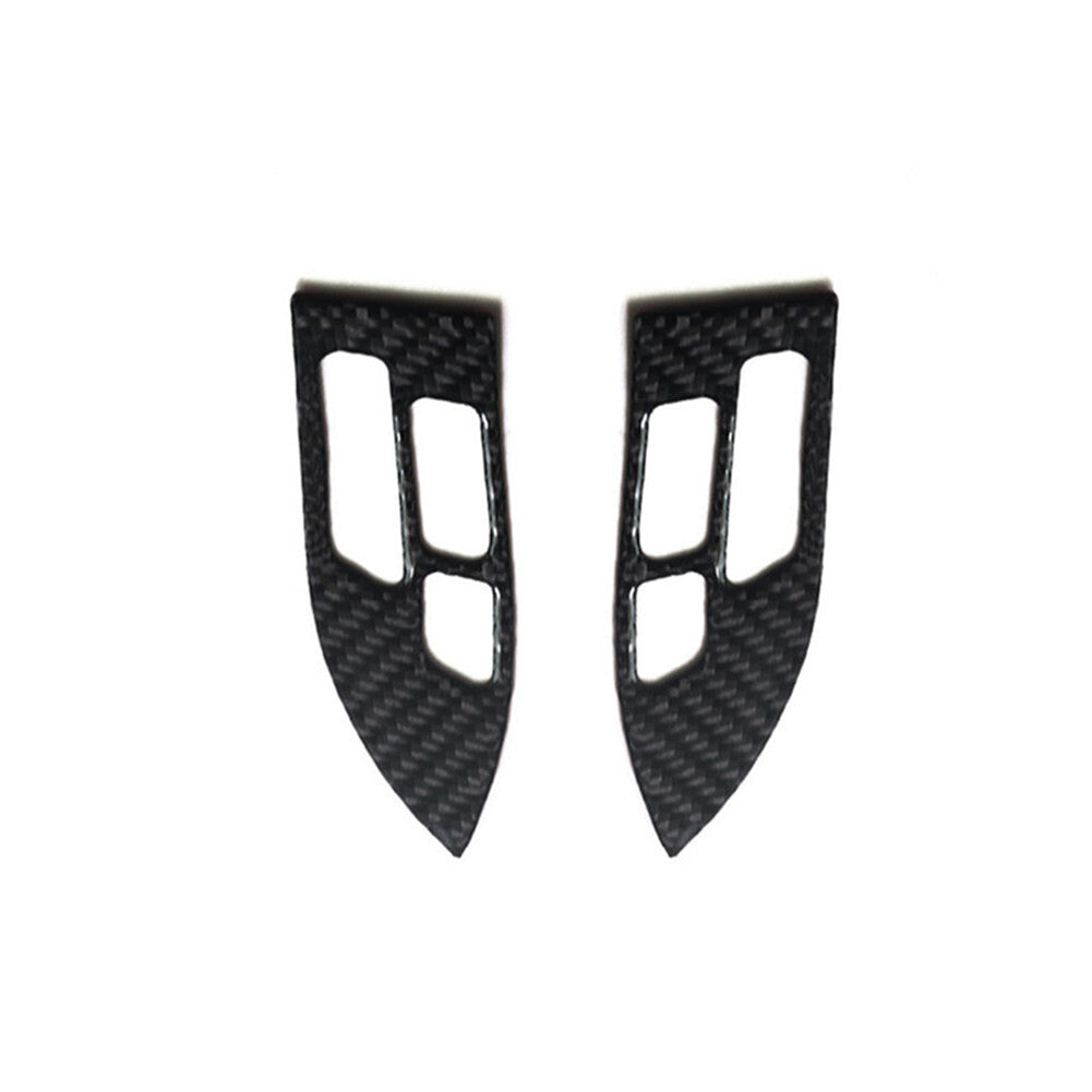 Carbon Fiber Steering Wheel Button Trim Cover for Honda Accord Sedan 2003-2007