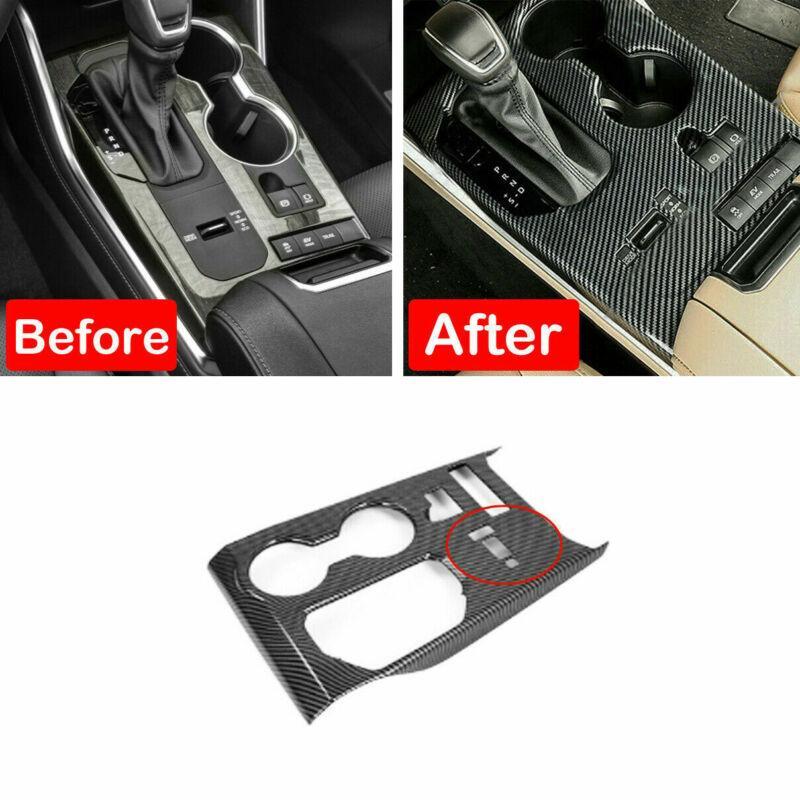 2020-2022 for Toyota Highlander Carbon Look Cup Holder Panel Gear Box Shift