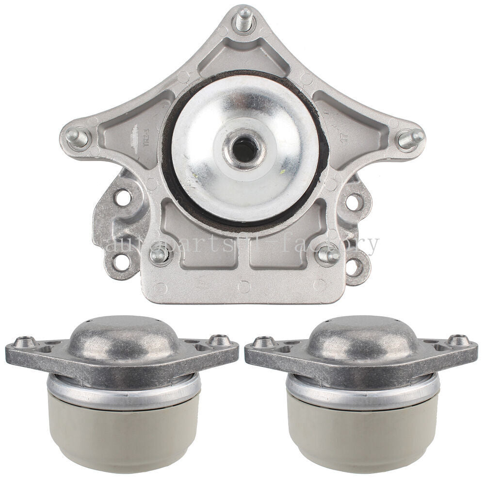 Set of 3pcs Engine Transmission Mount Mounts for Mercedes C250 E250 S350 GLK350