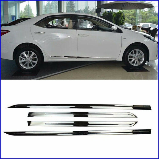 4pc for Toyota for Corolla 2014-2018 stainless Car Door Body Side Molding Cover Trim